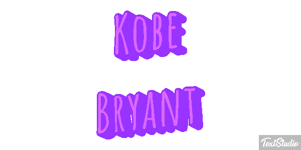 Kobe Bryant Efecto de texto